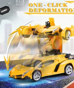 Voiture et robot télécommandés transformables 2 en 1 – Rotation à 360°, pour les enfants de 3 ans et plus