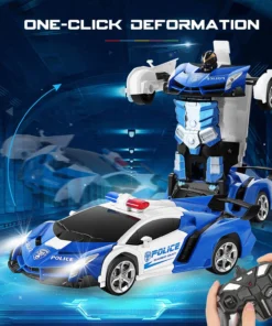 Voiture télécommandée Transformers – pour garçons de 4 à 8 ans